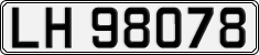 License plate of Norway, Cars