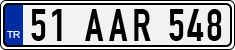 License plate of Turkey, Regular plates