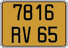 French license plate, FNI