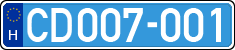 license plates of Hungary, Diplomatic