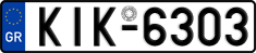 License plate of Greece, Cars