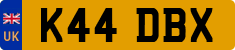 License plate of the United Kingdom, 1983 year system