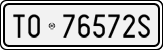 License plate of Italy, Cars (1927 year series)