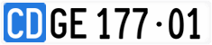 License plate of Switzerland, Diplomatic