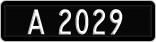 License plate of Denmark, 1958/1966-1976 - system