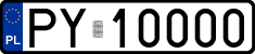 License plates of Poland, Regular car plates
