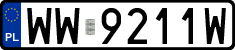 License plates of Poland, Regular car plates