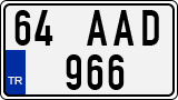 License plate of Turkey, Regular plates
