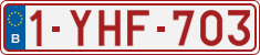 License plate of Belgium, Regular plates (2010)