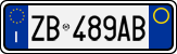 License plate of Italy, Cars (1994 year series)
