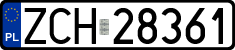 License plates of Poland, Regular car plates