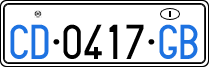 License plate of Italy, Diplomatic