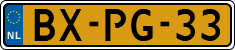 License plate of the Netherlands, Heavy Commercial Vehicles (1994 system)