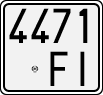 License plate of Italy, Motorcycles (1927 year series)
