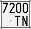 License plate of Italy, Motorcycles (1927 year series)