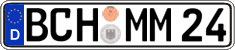 German license plate, Regular plates