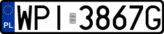 License plates of Poland, Regular car plates
