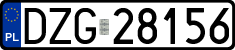 License plates of Poland, Regular car plates