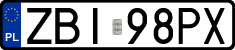 License plates of Poland, Regular car plates