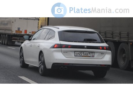 о451ав977, Peugeot 508