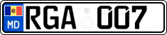 License plate of Moldova, Cars (2015)