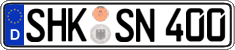 German license plate, Regular plates
