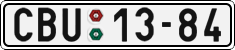 License plate of the Czech Republic, Cars (1960)