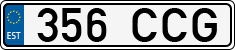 License plate of Estonia, Regular car plates
