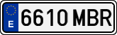 License plates of Spain, Ordinary (2000)