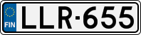 License plate of Finland, Cars