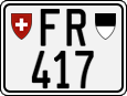 License plate of Switzerland, Motorcycles