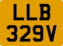 License plate of the United Kingdom, 1963 year system
