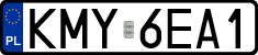 License plates of Poland, Regular car plates