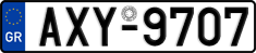 License plate of Greece, Cars