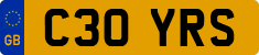 License plate of the United Kingdom, 1983 year system