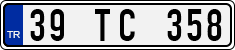 License plate of Turkey, Regular plates