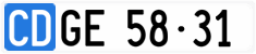 License plate of Switzerland, Diplomatic