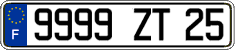 French license plate, FNI