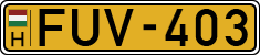 license plates of Hungary, Commercial vehicles (1990)