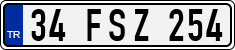 License plate of Turkey, Regular plates