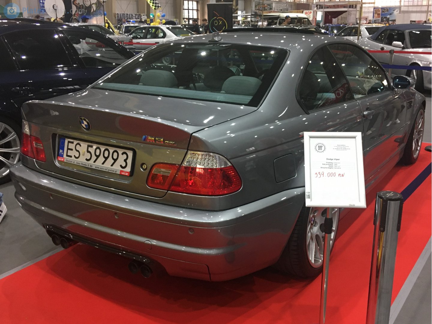 ES 59993, BMW M3 3rd gen Coupé (E46), 2000–2006