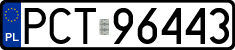 License plates of Poland, Regular car plates