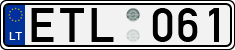 License plate of Lithuania, Cars