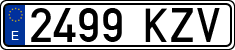 License plates of Spain, Ordinary (2000)