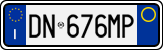 License plate of Italy, Cars (1994 year series)