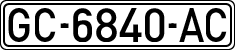 License plates of Spain, 1971 year series