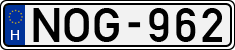license plates of Hungary, Cars (1990)