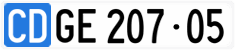 License plate of Switzerland, Diplomatic
