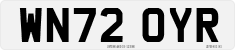 License plate of the United Kingdom, 2001 year system
