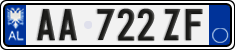 License plate of Albania, Cars (2011)